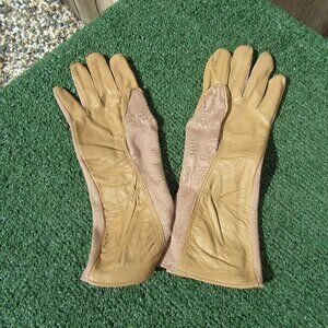 NWT US Military Flyer's Summer Hawkeye Gloves Mil-DTL-81188C Tan/Beige Size 8